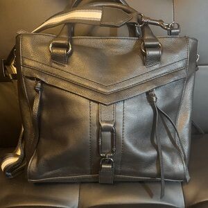 Botkier Black Leather Satchel with Strap